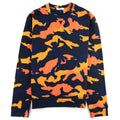 Valentino Camouflage Print Sweater Orange 12z