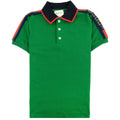 Gucci Junior Arm Logo Polo Shirt Green