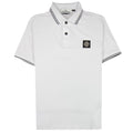 Stone Island 22S18 Slim Fit Polo Shirt White V1001