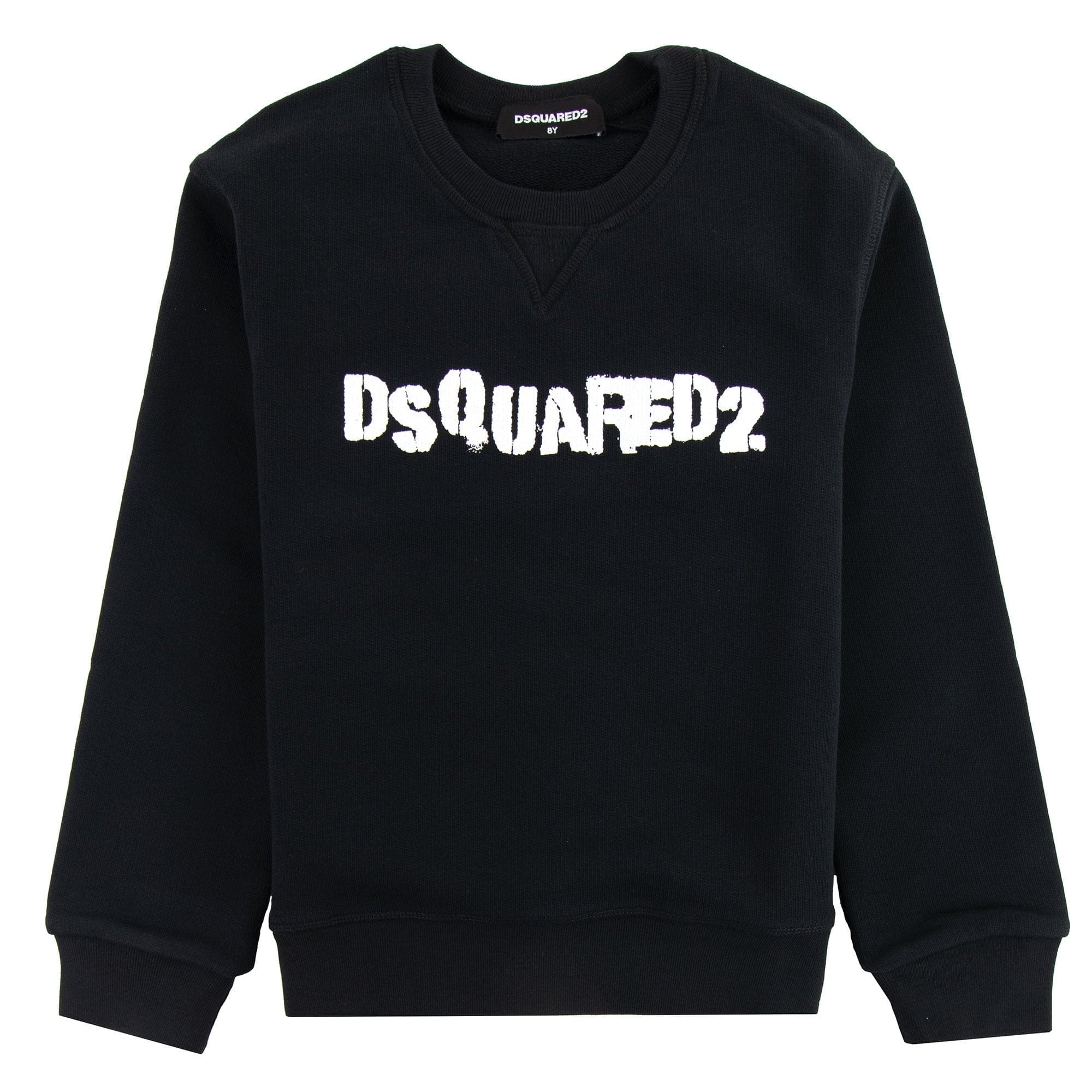 Dsquared2 Kids Stamped Logo Crewneck Sweatshirt Black
