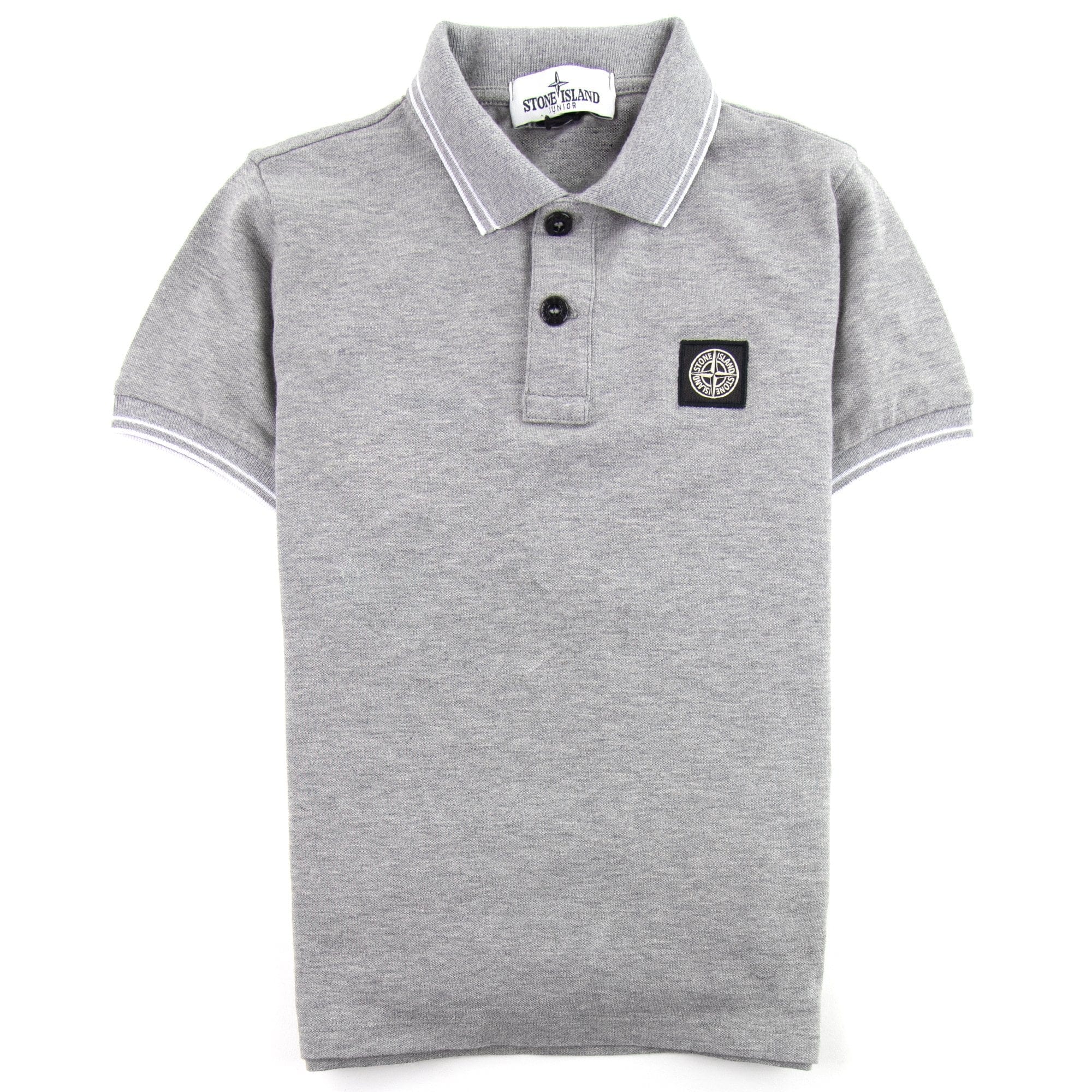 Stone Island Junior Polo S/S Kids Grey/white