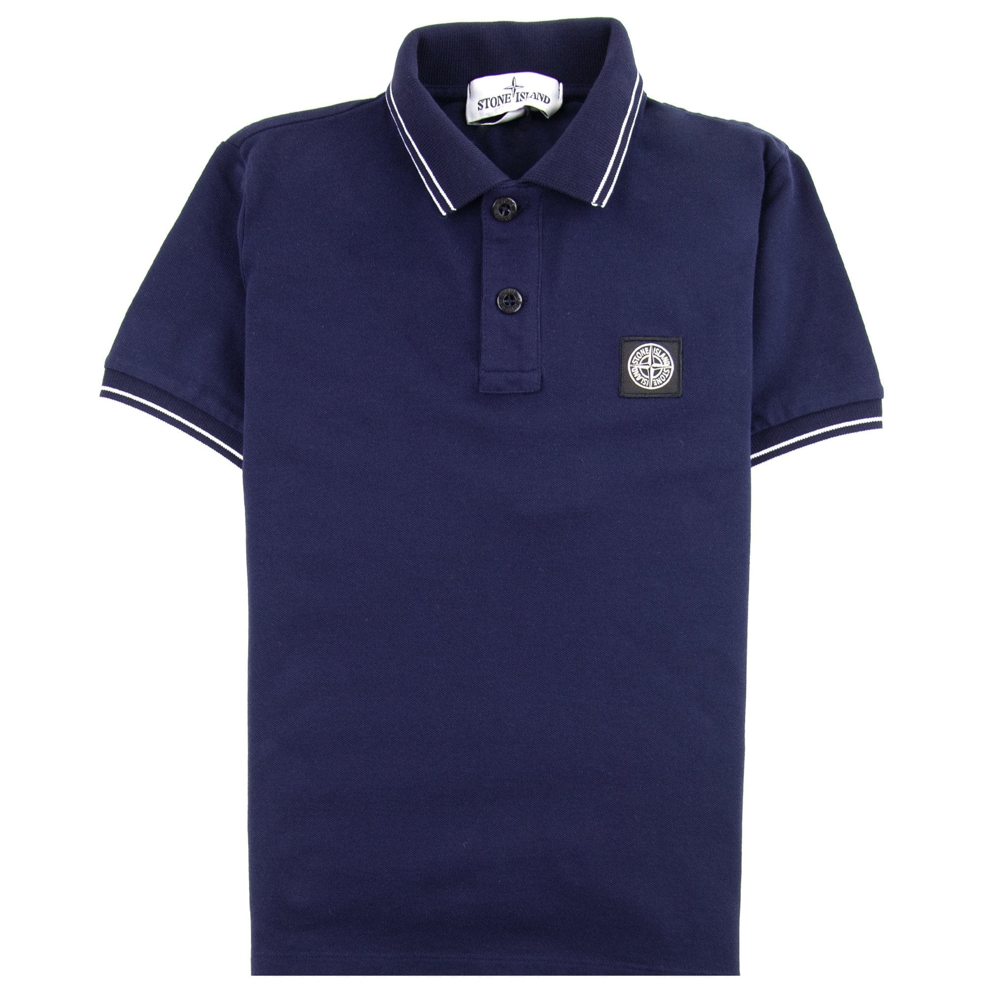 Stone Island Polo Ss Kids Dark Blue V0026