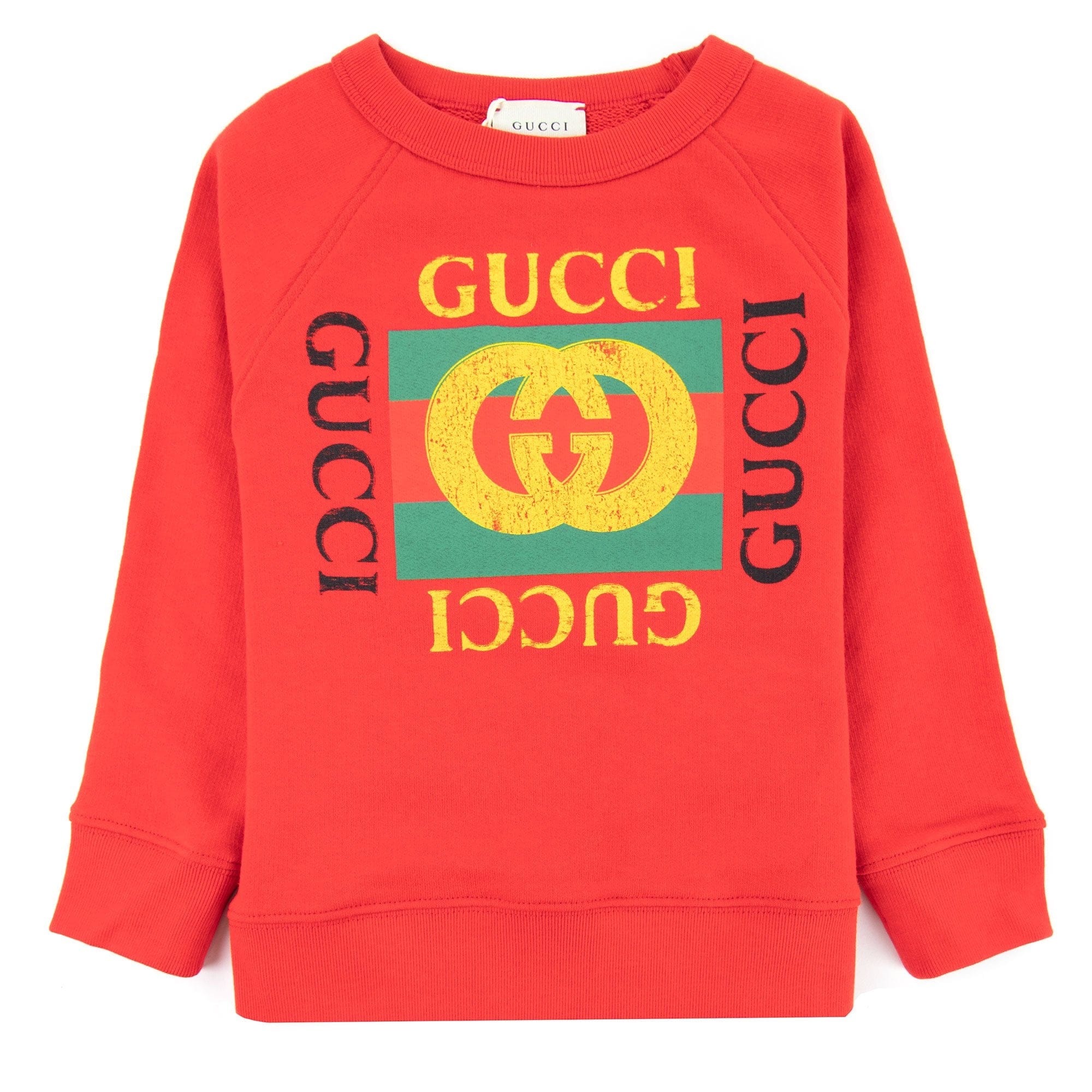 Gucci Junior Gucci Logo Sweatshirt Red 6148
