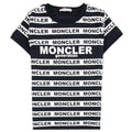 Moncler Junior Genertation Stripe T-shirt Black