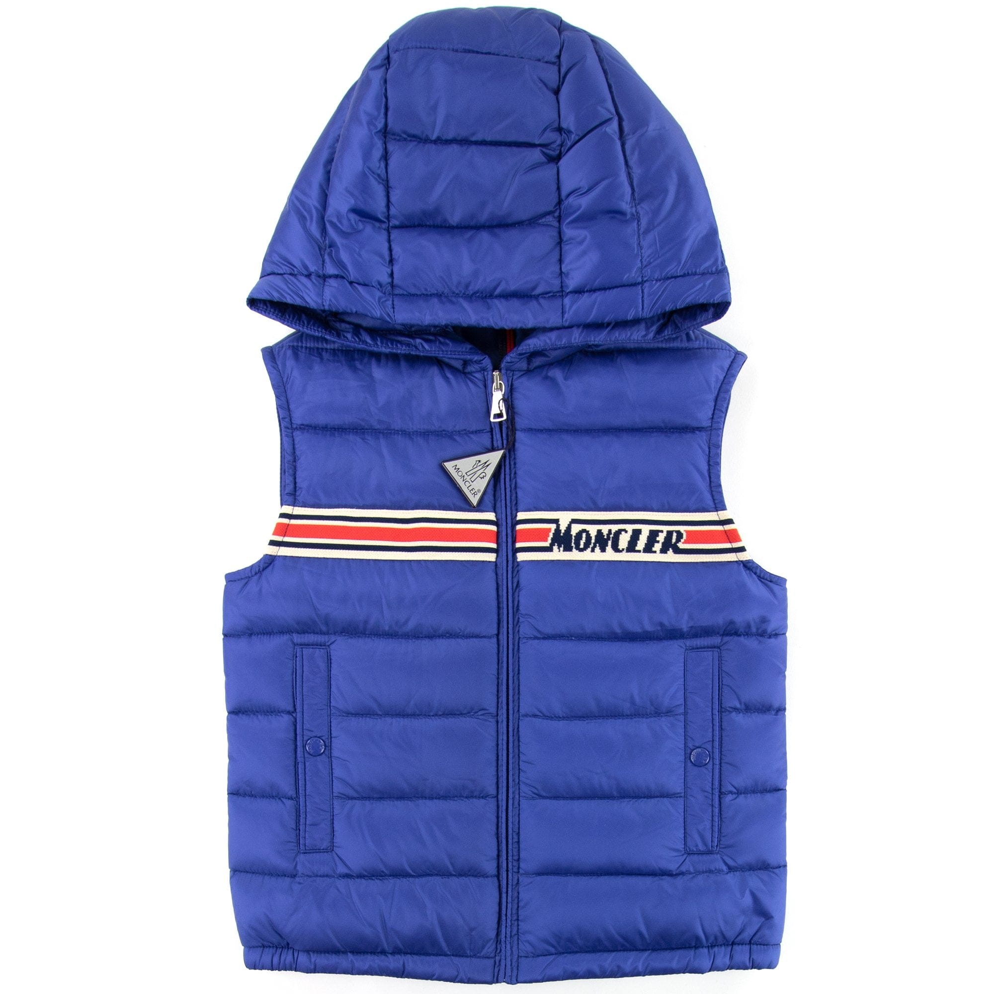 Moncler Junior Bargy Gilet Blue