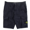 Stone Island L07WA 'OLD' Dye Treatment Bermuda Shorts Navy V0120