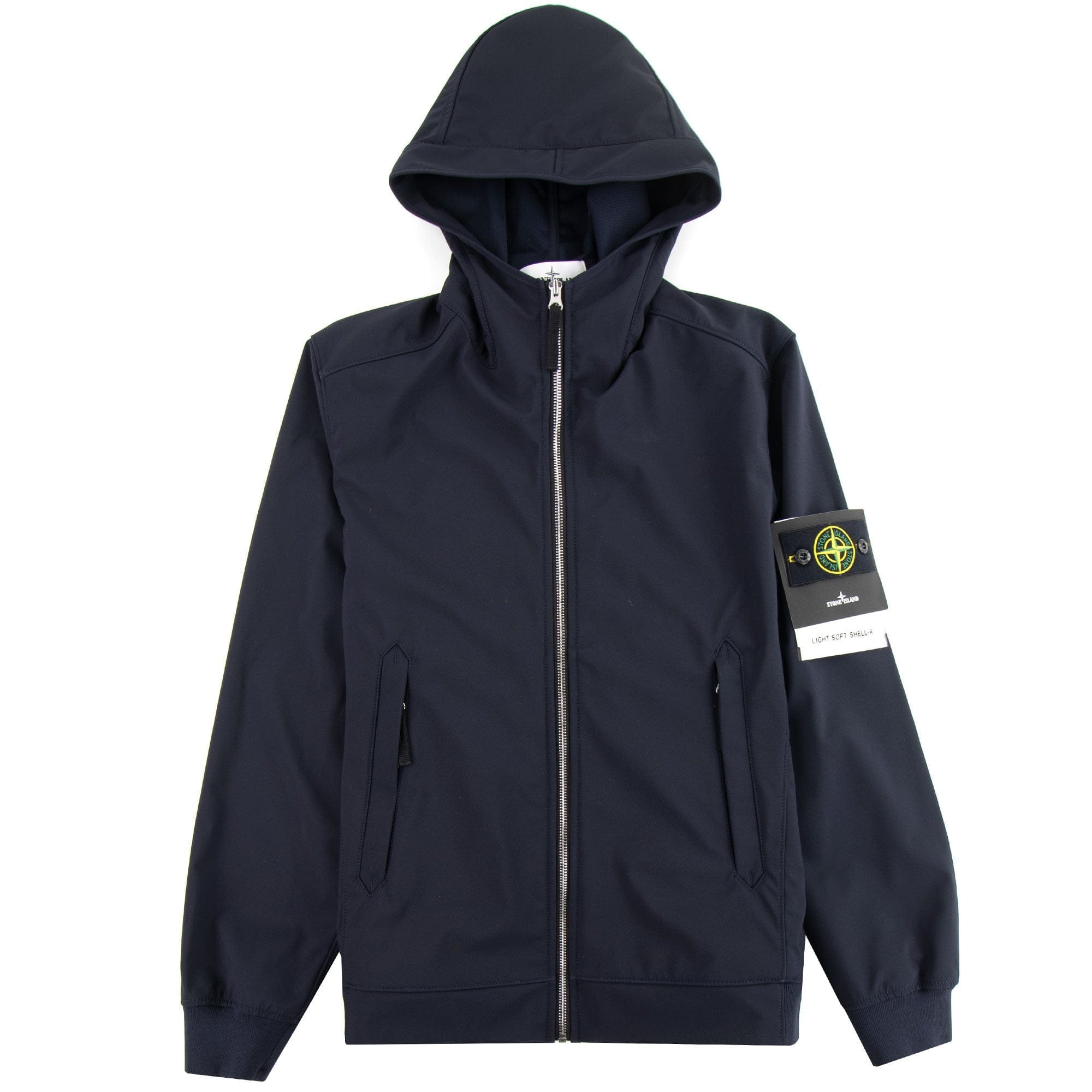 Stone Island 40927 Light Soft Shell-r Jacket Navy V0020