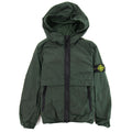 Stone Island Junior 40132 Nylon Metal Zip Hooded Jacket Green V0053