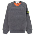 Stone Island Junior 60938 Pocket Crewneck Sweatshirt Charcoal/orange V0065