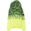 Stone Island Junior Digital Camo Hooded Sweatshirt Neon Yellow V0030