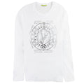 Versace Jeans Foil Print Long Sleeve T-shirt White