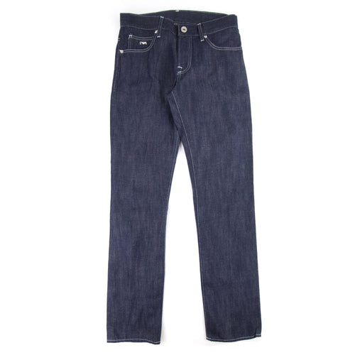 Armani Jeans J65 Contrast Stitching Denim Blue 942