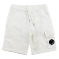 Cp Company Undersixteen Lens Logo Bermuda Shorts White 103