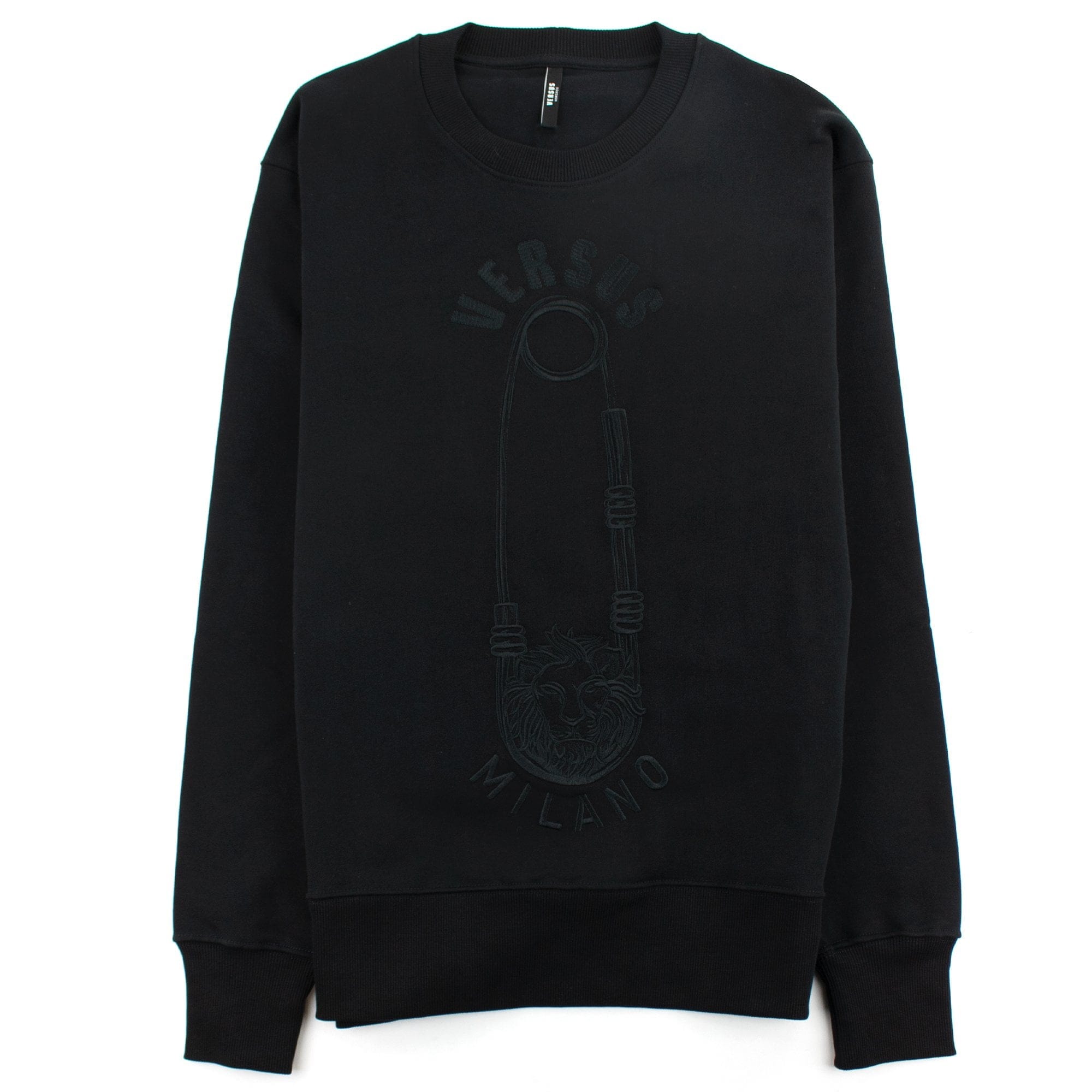 Versace Versus Embroidered Pin Sweatshirt Black