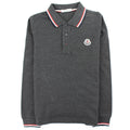 Moncler Junior Long Sleeve Polo Grey
