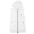 Moncler Sleeveless Zip Front Sweatshirt White SSE1