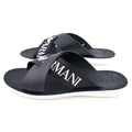 Emporio Armani Logo Sandal Black/black