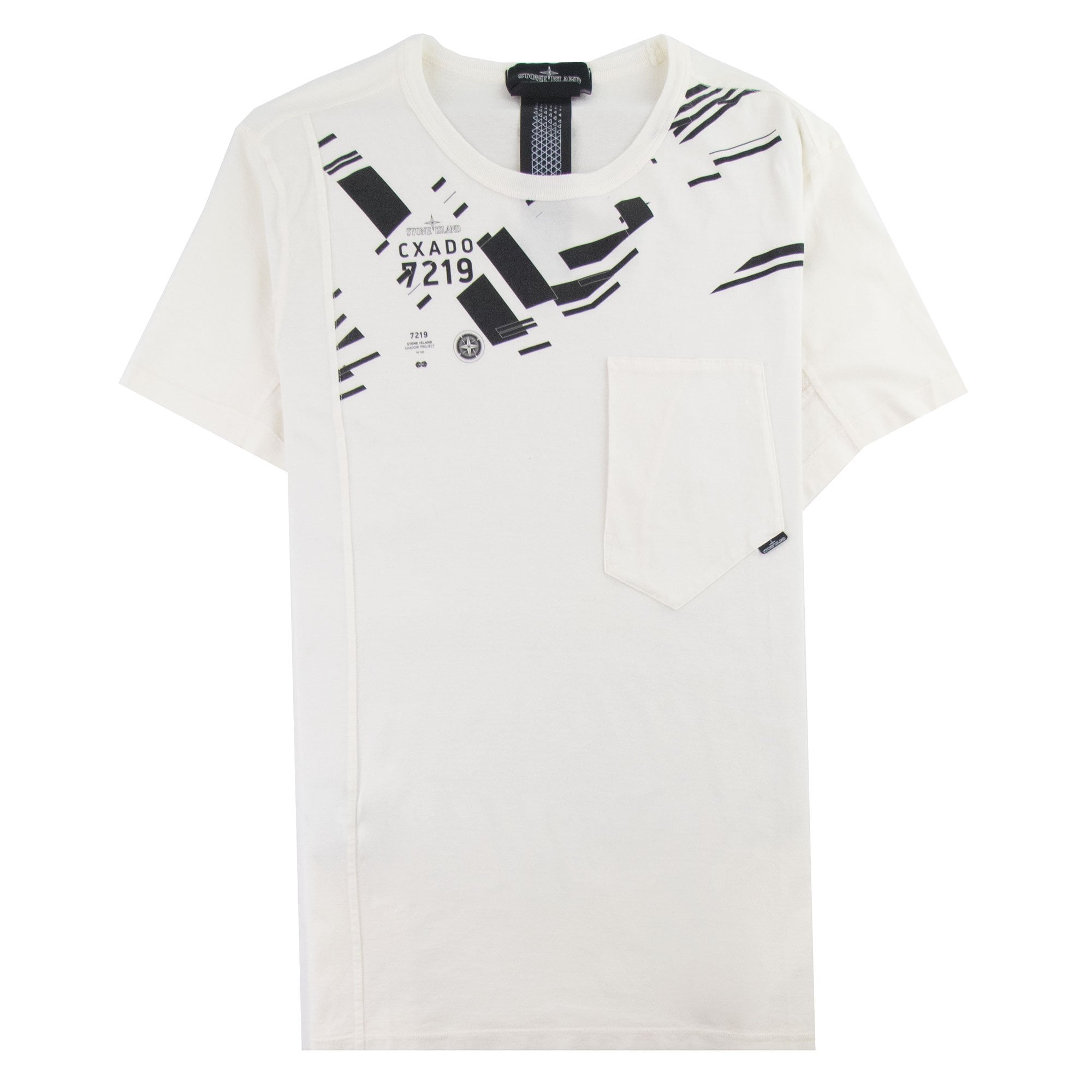 Stone Island Shadow Project 20610 Printed Catch Pocket T-shirt Natural V0099