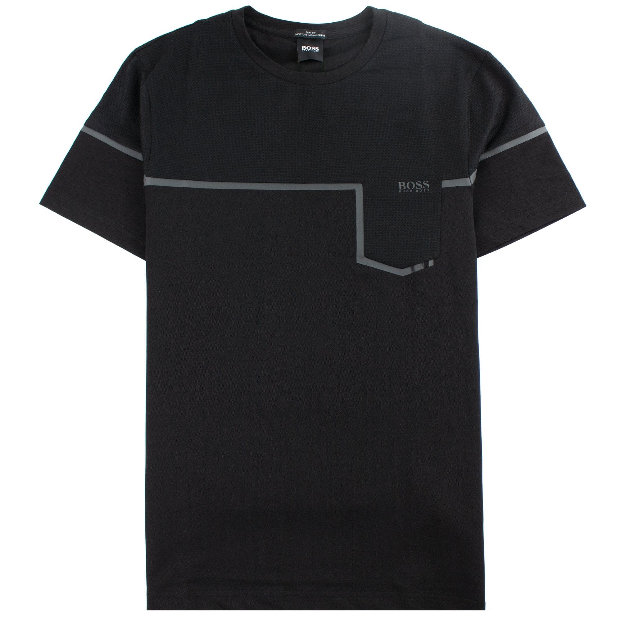 Hugo Boss Slim-fit Mixed-material T-shirt Black