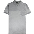 Hugo Boss Slim-fit Philix Polo Shirt In Cotton Grey