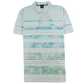 Hugo Boss Regular-fit Paddy 7 Polo Shirt With Patterned Stripe Turquoise