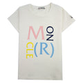 Moncler Junior Maglia Logo Print T-shirt White 034