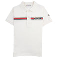 Moncler Junior Maglia Manica Chest Logo Polo Ivory 034