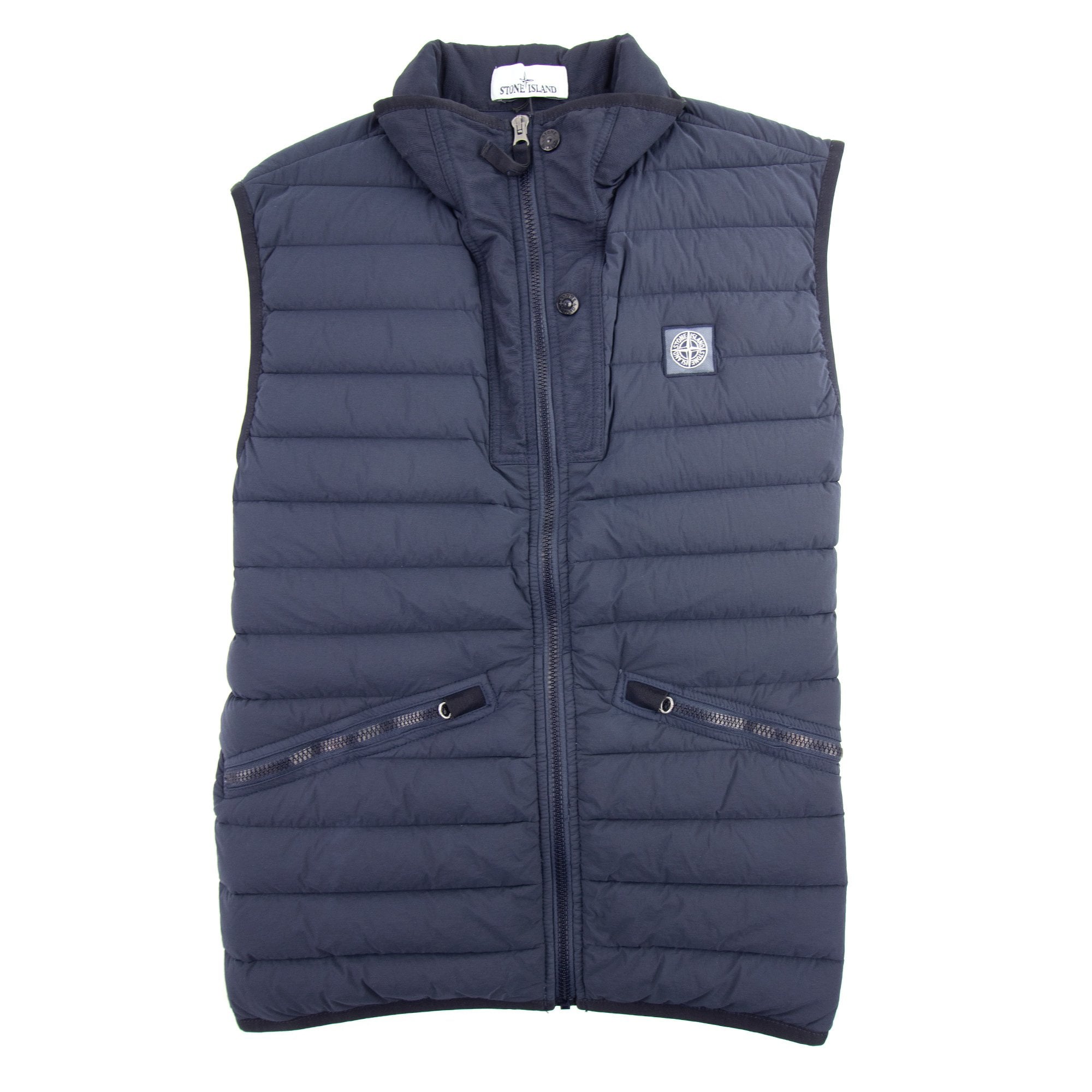 Stone Island Woven Pin Gilet Navy Blue V0020