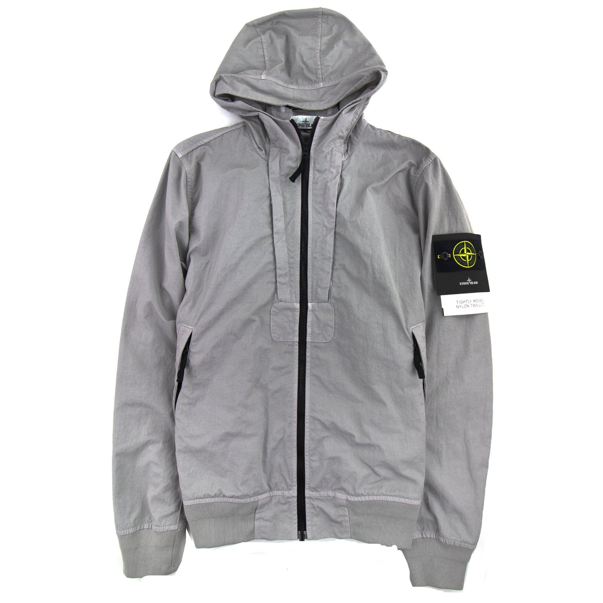Stone Island Woven Nylon Twill TC Jacket Light Grey