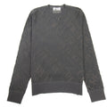 Versace Jeans Couture Embossed Writing Knitted Jumper Black