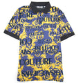 Versace Jeans Couture Baroque Print Polo Blue