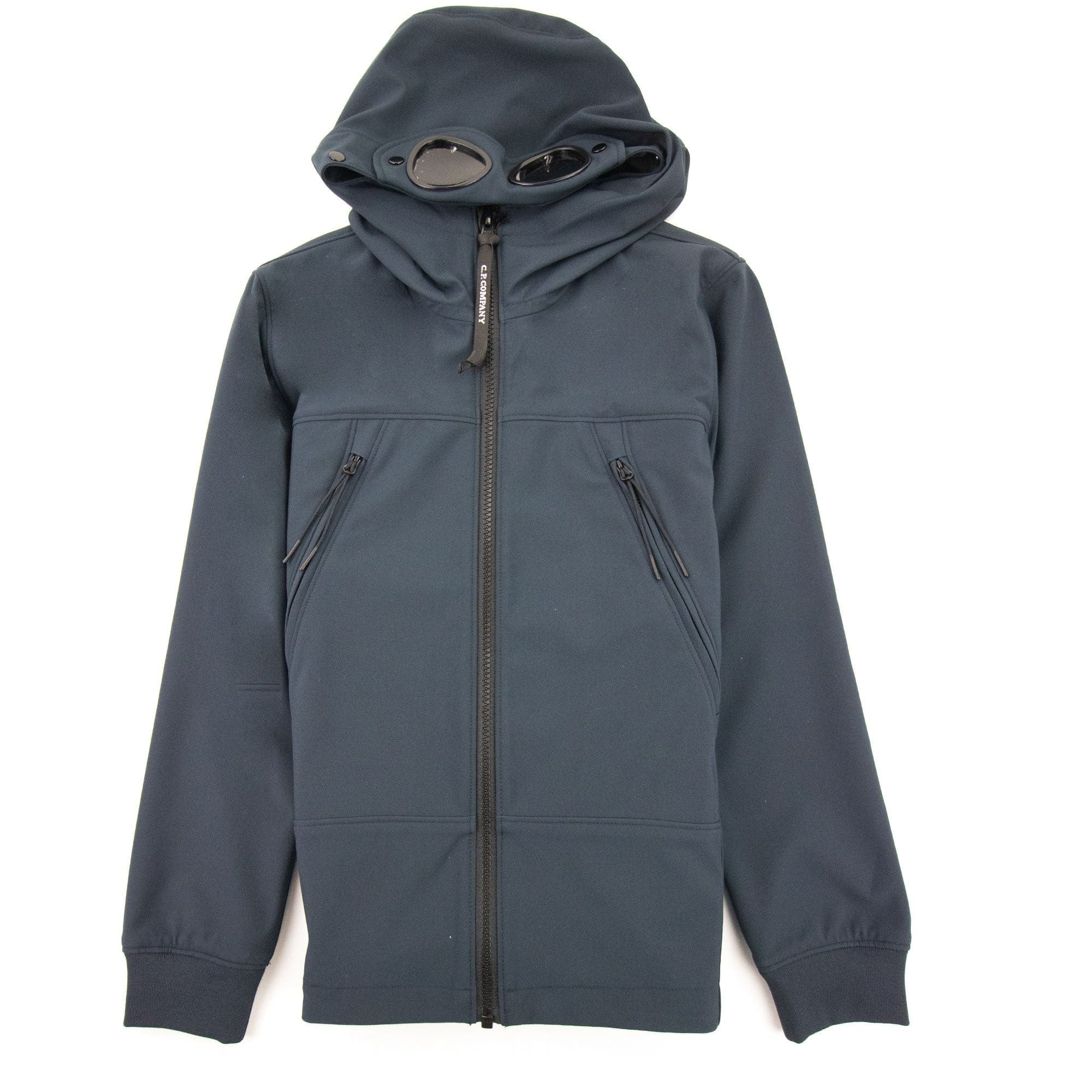 C.P. Company Undersixteen Shell Hooded Goggle Jacket Navy 888