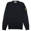 Stone Island Merino Wool Logo Jumper Black V0029