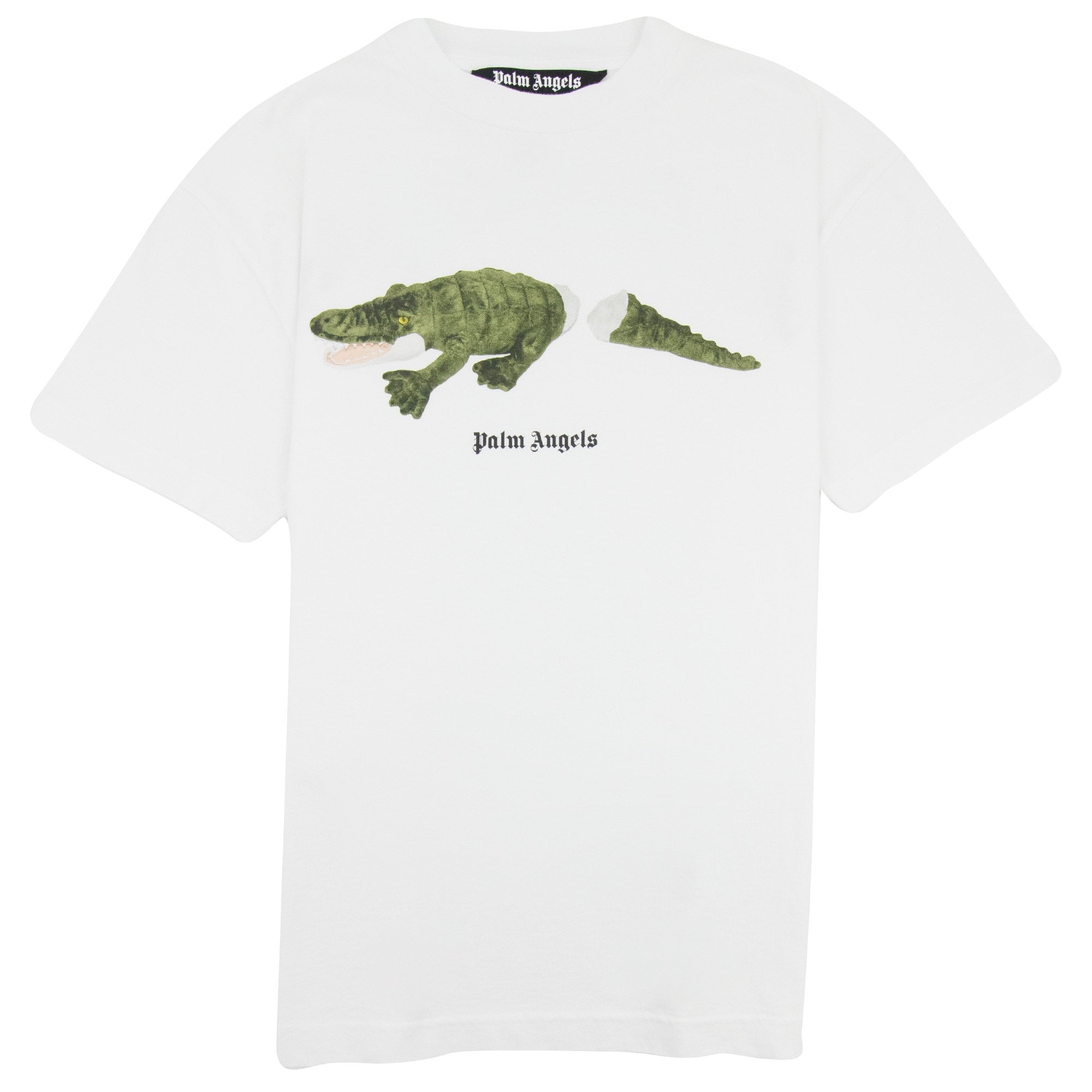 Palm Angels Croco T Shirt White/green
