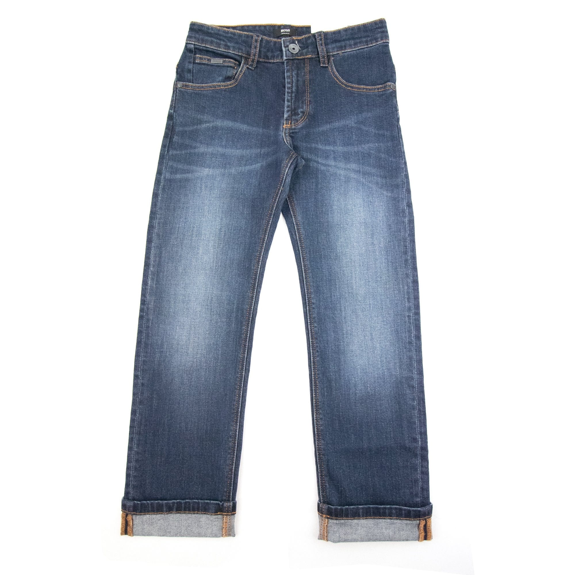 Hugo Boss Kids Adjustable Regular Fit Jeans Dark Blue