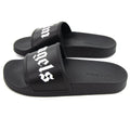 Palm Angels Logo Pool Sliders Black/white