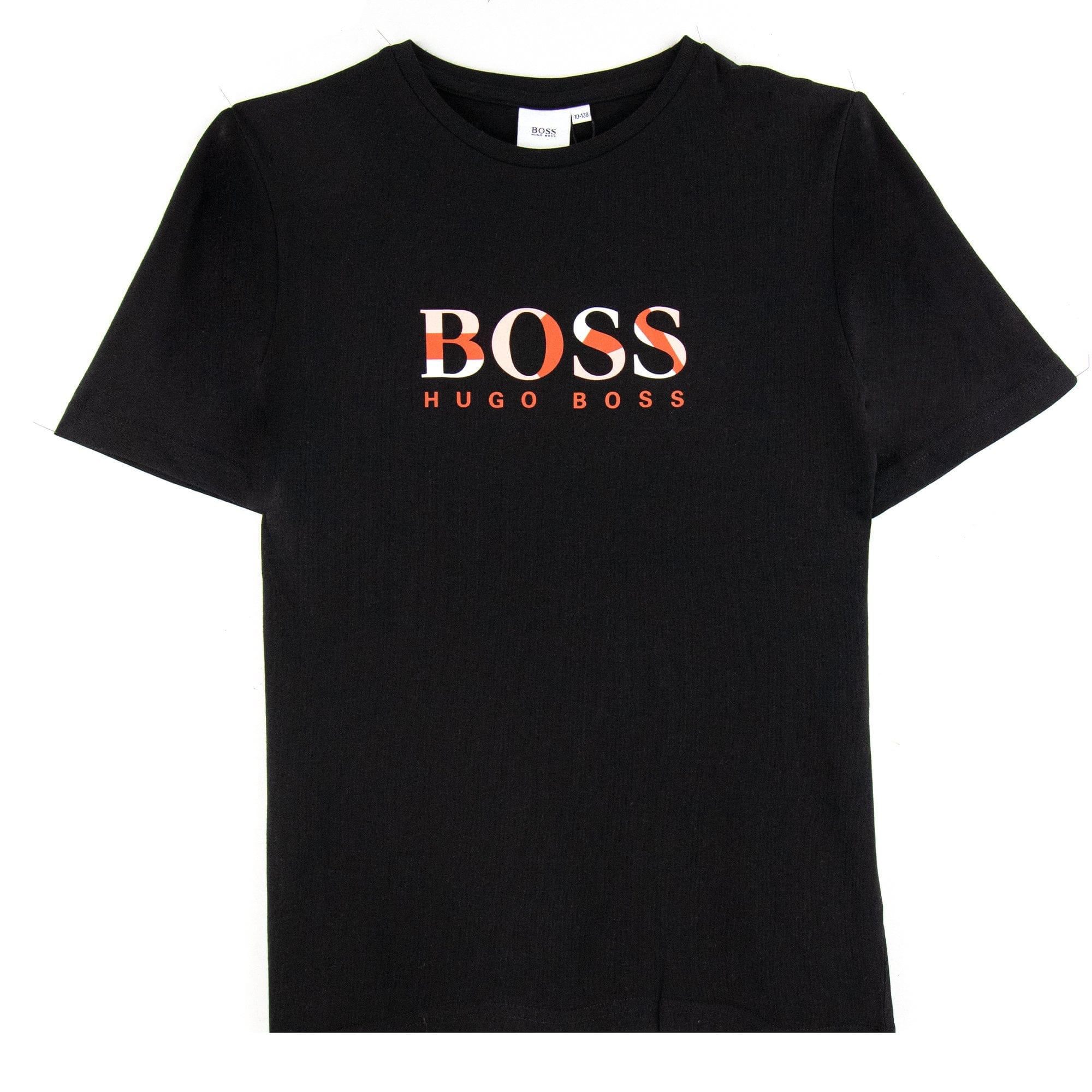 Hugo Boss Kids Multi Chest Logo T Shirt Black