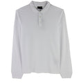 Emporio Armani Logo Long Sleeve Polo Shirt White 0100