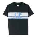 C.P. Company Undersixteen Overlay Logo T Shirt Black 999