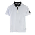Versace Jeans Couture Zip Polo Collar Logo White