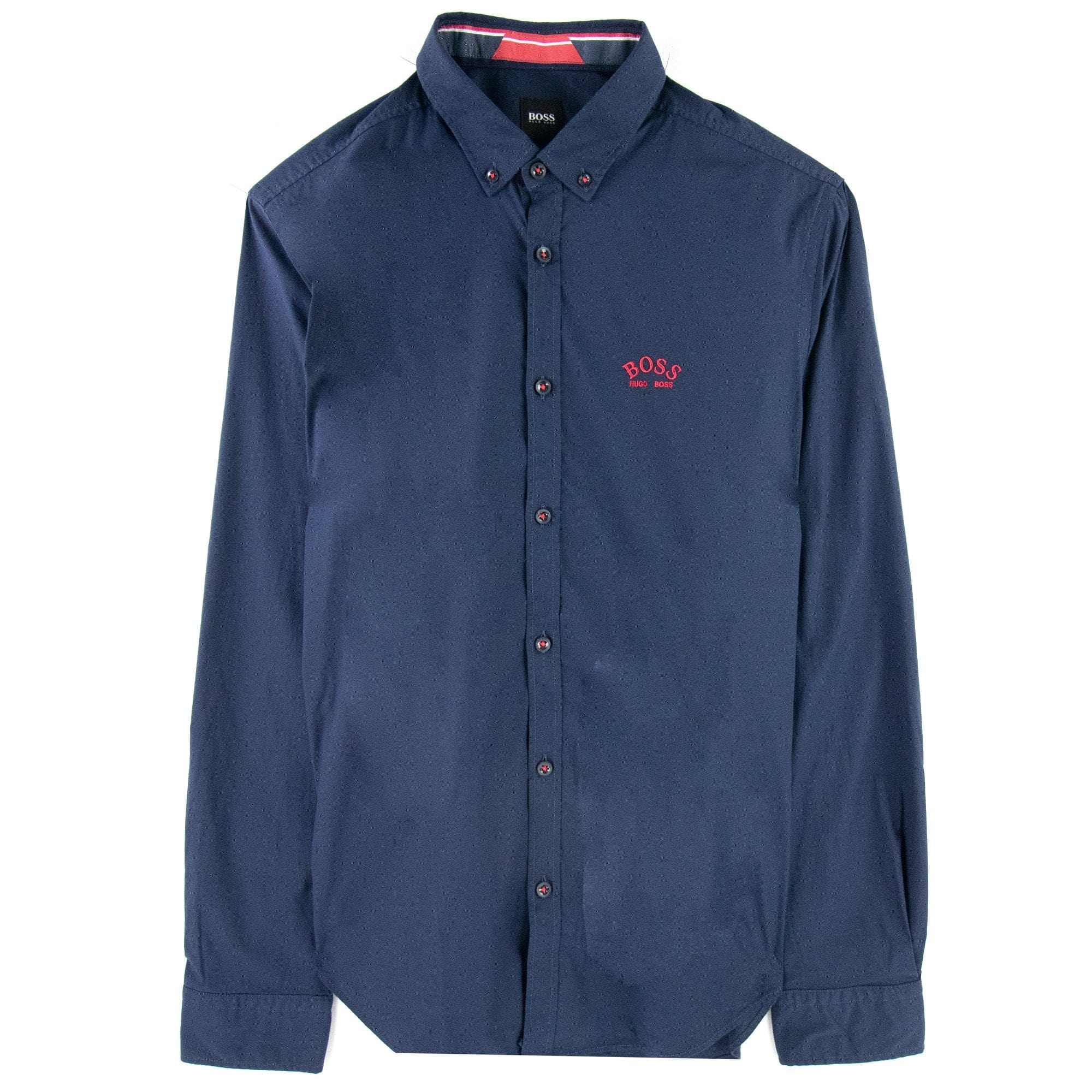 Hugo Boss Stretch Regular Fit L/s Shirt Navy 410 DS3