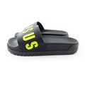 Versace Versus Rubber Sole Logo Sliders Black/yellow