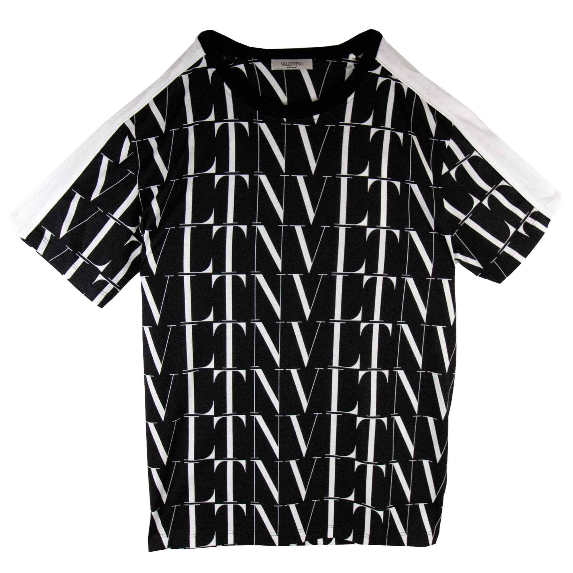Valentino Logo Times Print T Shirt Black/white