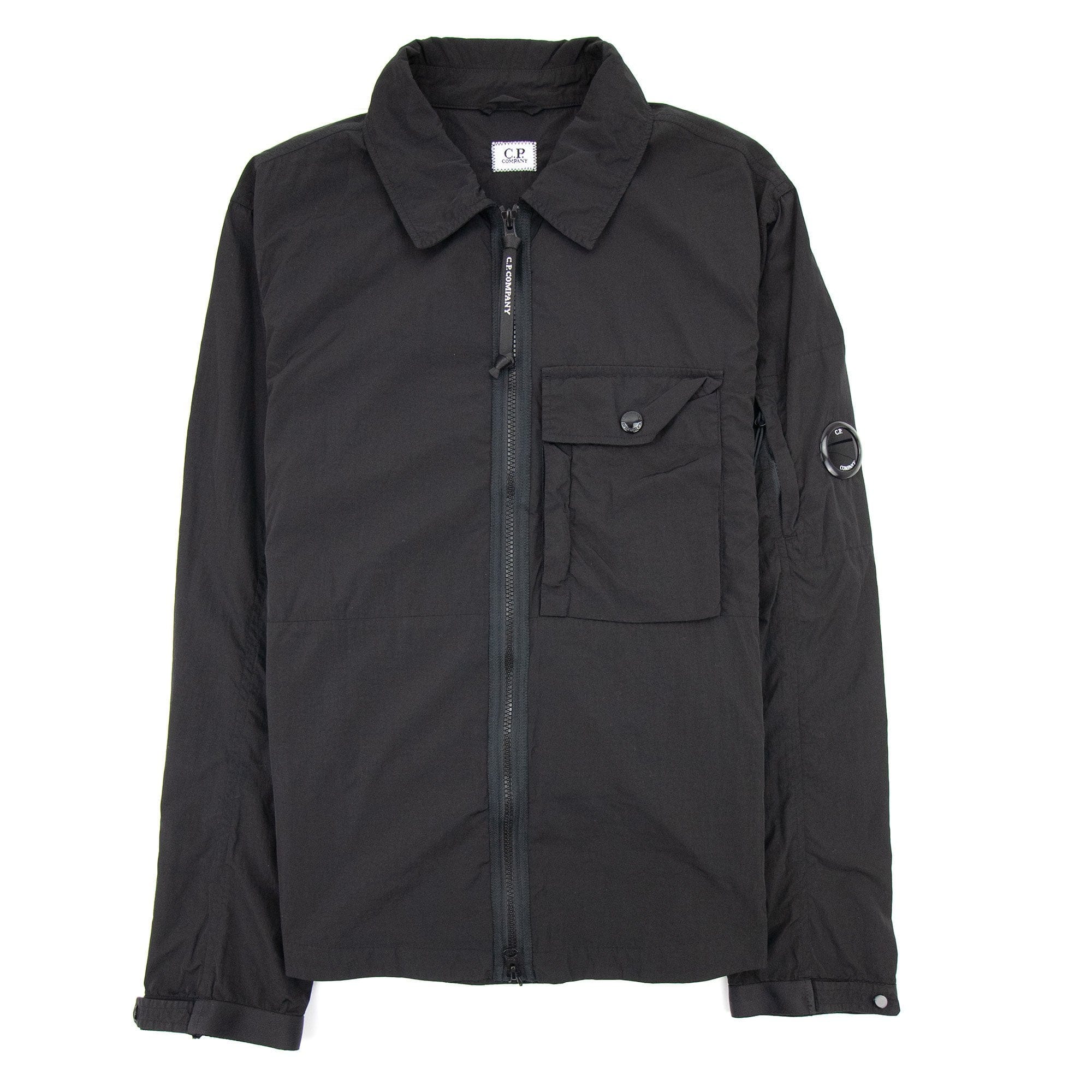 C.P. Company Arm Lens Nylon Overshirt Black 999