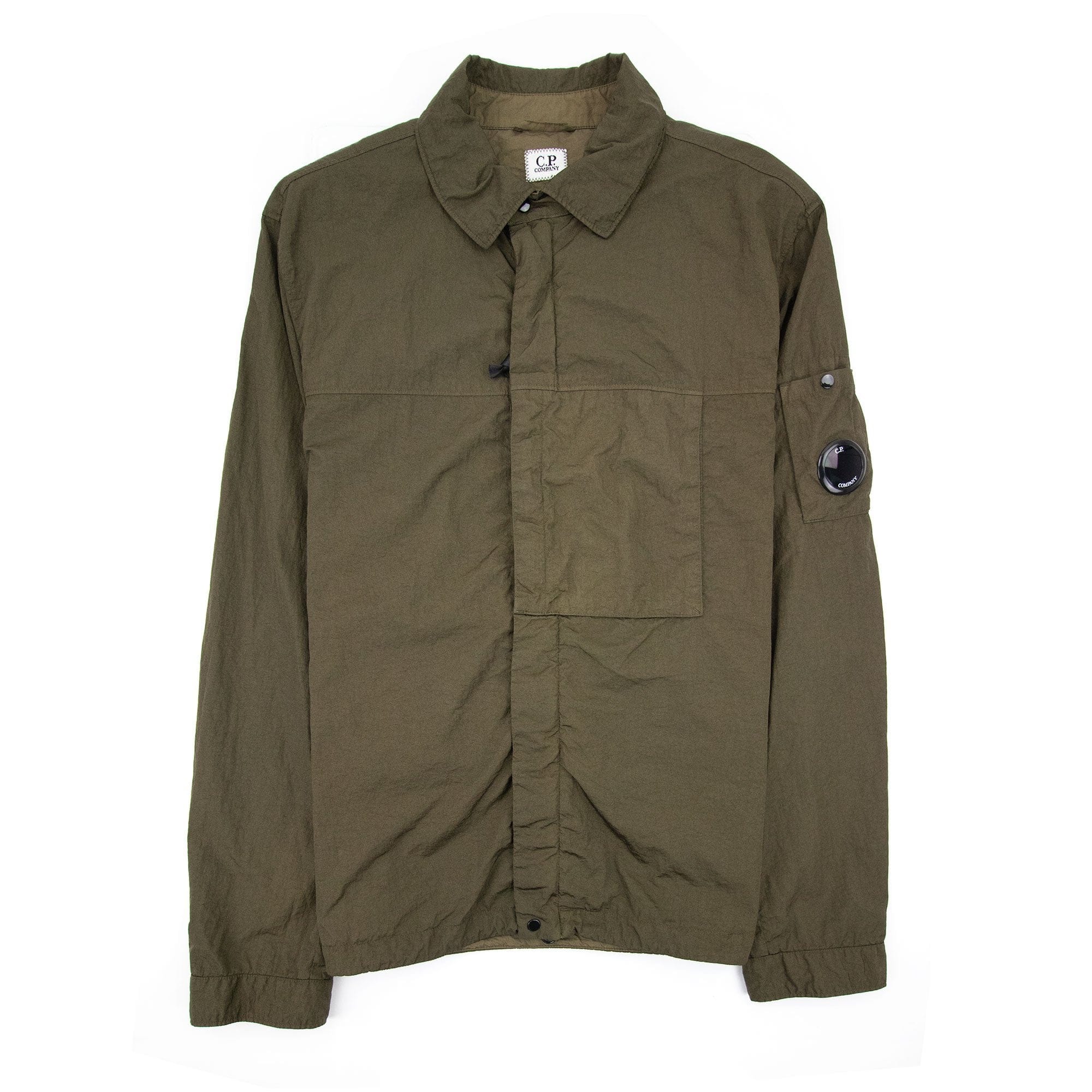 C.P. Company Nylon Zip Up Overshirt Green 683