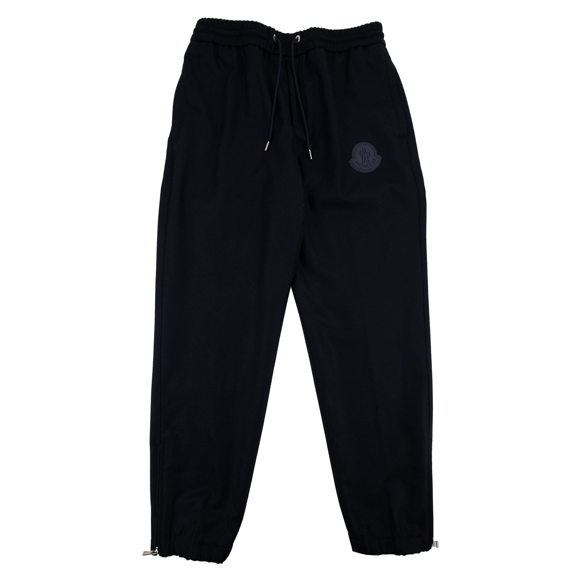 Moncler Rubber Logo Straight Cuff Pants Navy 742