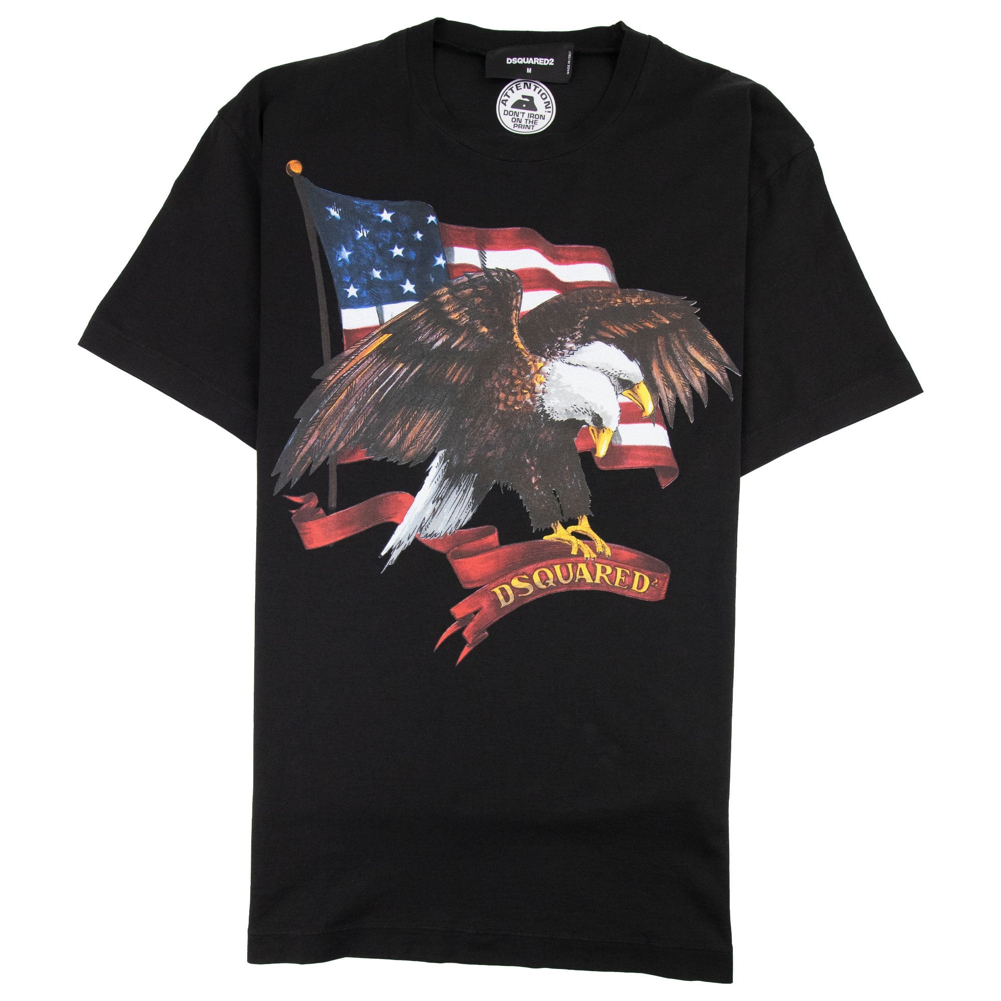Dsquared2 Eagle Flag T-Shirt Black