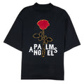 Palm Angels Large Rose T-shirt Black