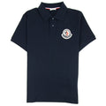 Moncler Maglia Manica Logo Polo Shirt Navy 773