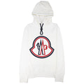 Moncler Large Logo Hoodied Sweatshirt Off White 034